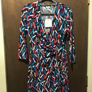 Ann Klein Wrap Dress NWT women's size 8
